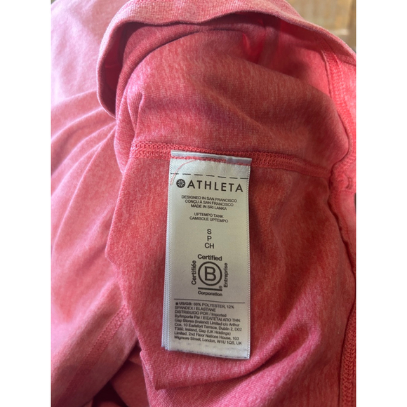 Women's Athleta Uptempo Tank Top S Coral - Picture 4 of 7